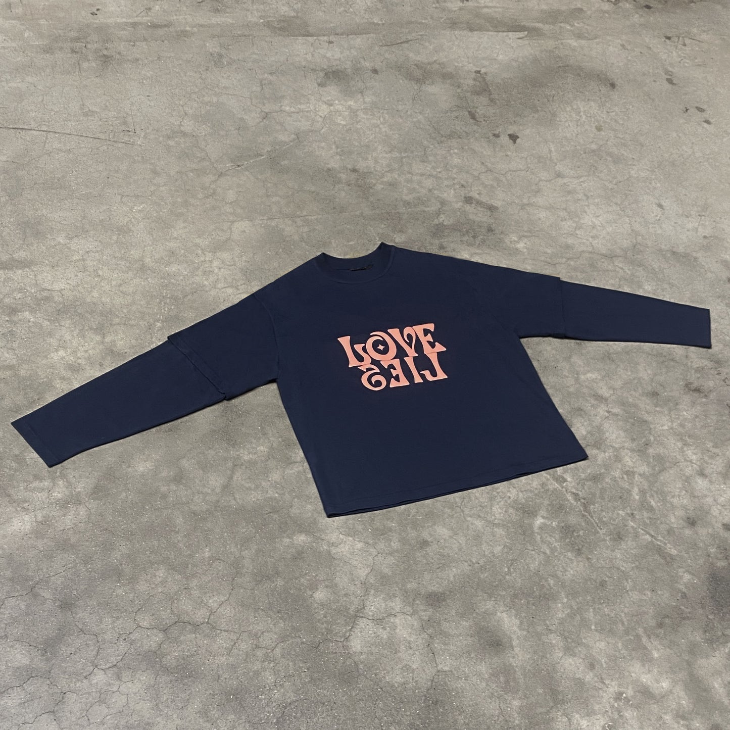 LOVE LIES DOUBLE SLEEVE TEE