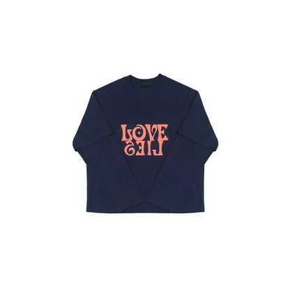 LOVE LIES DOUBLE SLEEVE TEE