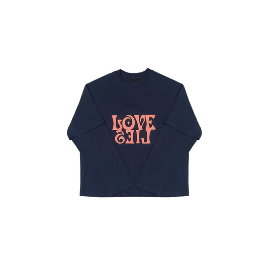 LOVE LIES DOUBLE SLEEVE TEE